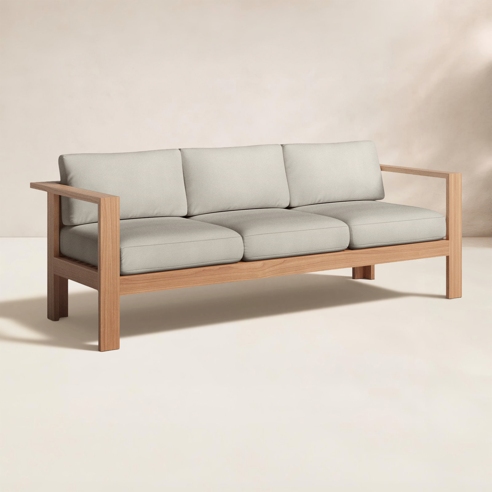 Sonoma 89" Sunbrella® Patio Sofa, Cast Silver Sunbrella®