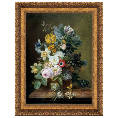 Nature morte avec fleurs, 1839, reproduction d'art sur toile encadrée