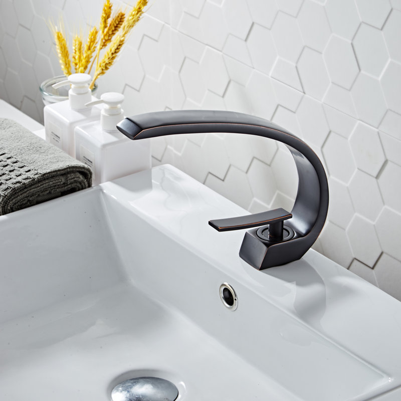 Single Hole Faucet Single-handle Bathroom Faucet, Oil Rubbed Bronze