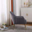 Fauteuil confortable en velours de fabrication robuste pour diverses pièces-1180845220