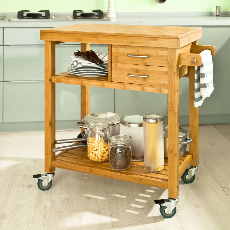 Laney Solid Wood Bar Cart