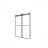 56"-60"W X 76"H Frameless Shower Door, Double Sliding Shower Door, 3/8" (10Mm) Clear Tempered Glass Shower Enclosure With Square Rail,Double Side Easy Clean Coat-118550337