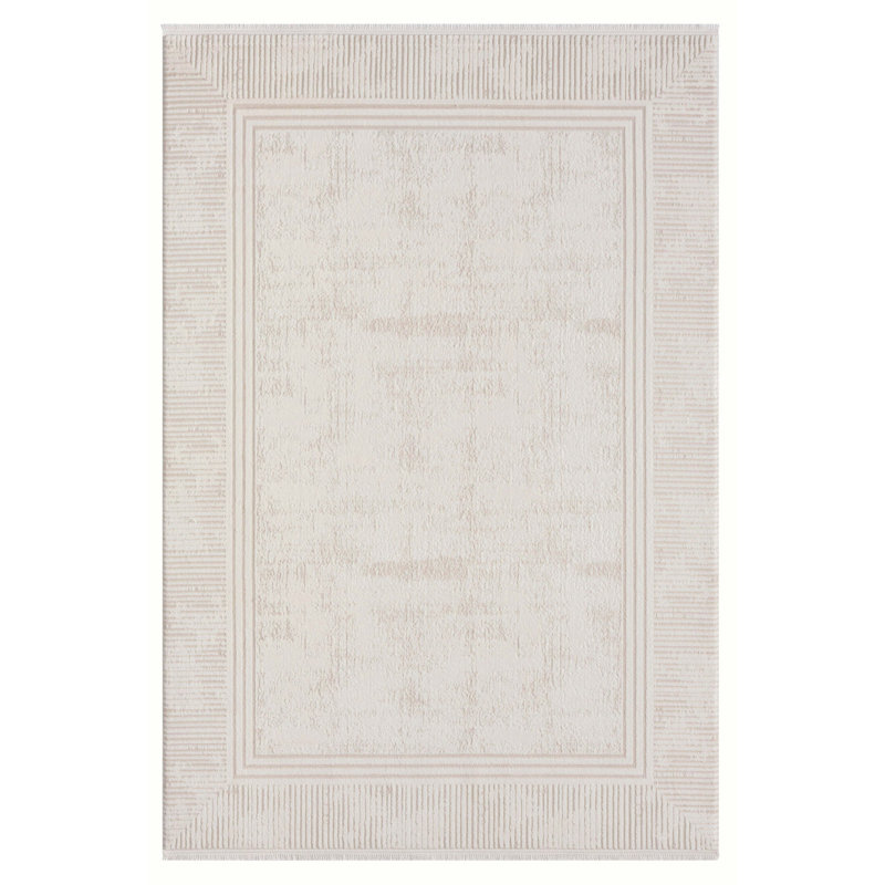 Luxury Woven Carpet, 100% Acrylic, Beige, 31.5 x 118.1 inches | 580,000 Thread Points, Pile Height: 0.3 inches | Durable Cotton/Jute Sole | Perfect for Living Room, Bedroom & Hallway, Easy to Vacuum