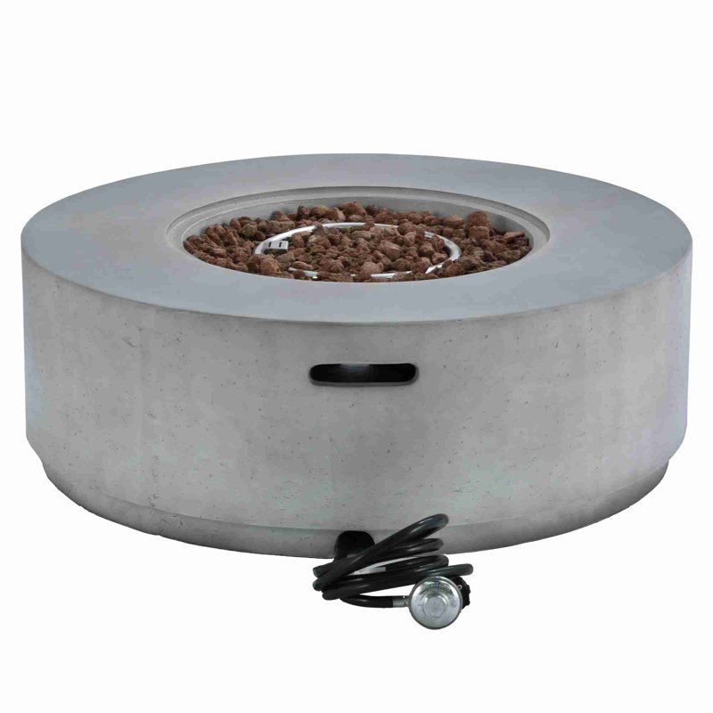 MGO Outdoor Propane Fire Pit, Gray