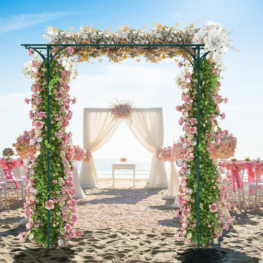 205cm W x 52cm D Metal Arbour