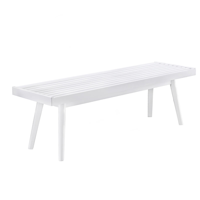 Slatted Bench, 17.53" H x 56.36" W x 16.51" D