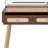 Vintage Dressing Table with Lighted Mirror, Rattan Design Drawers & Storage Shelf-1706033390