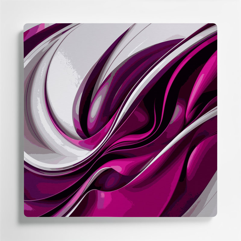 Art mural en métal Biomorphic Abstraction 60, H 12 po x l 12 po