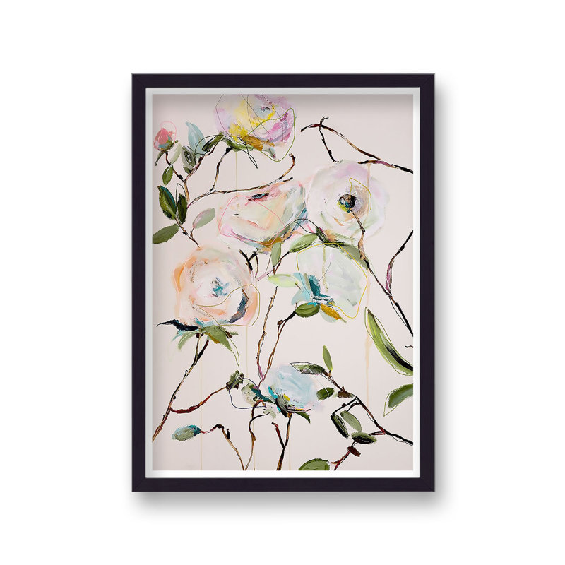 Leigh Viner Botanical Rose Floral - Single Picture Frame Print