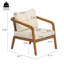 Ensemble de canapés de patio durable, conversation rustique en bois d'acacia pour le patio à la maison