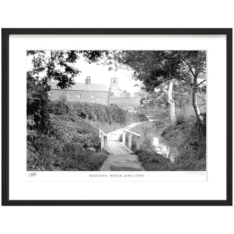 Rudston, Water Lane C1950 by Francis Frith - Single Picture Frame Print, 28cm H x 36cm W x 2.3cm D