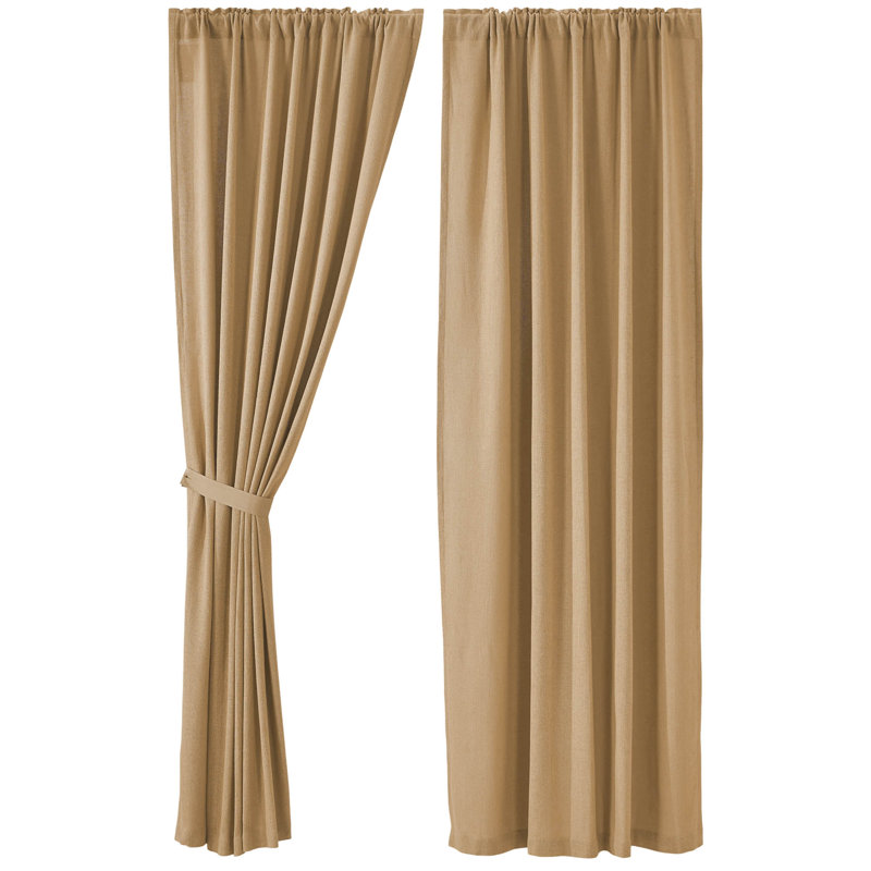 Vinney 100% Cotton Room Darkening Curtain Pair