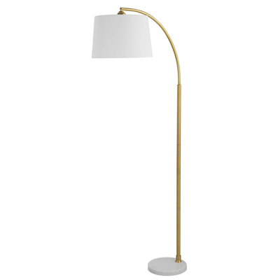 Mendy 64.5'' Gold Arched Floor Lamp