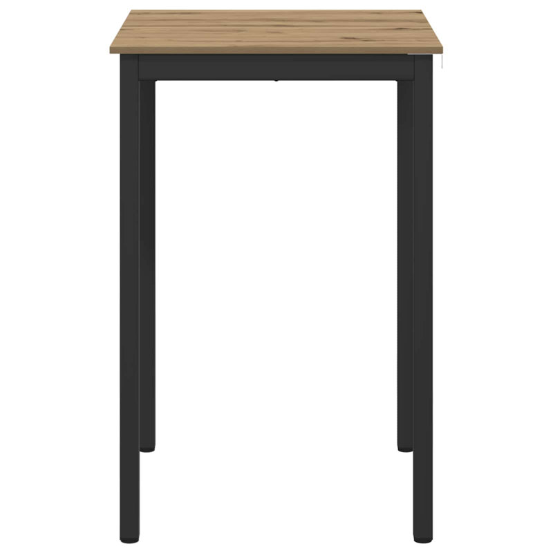 Standing Bar Table Engineered Wood, 105cmH x 70cmL x 70cmW, Light Brown