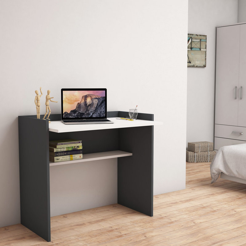 Bureau Wilford, Anthracite / blanc, H 31,5 po x l 35,43 po x P 22,83 po