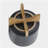 8" PLANTER W/ WOOD STAND, MATTE GRAY-667286983
