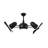 41" Dagny 6 - Blade LED Dual Ceiling Fan with Remote Control and Light Kit Included-9689391-9247155