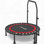 Mini trampoline pliable de 40 po, charge intérieure maximale de 450 lb avec trampoline réglable à 4 niveaux et bandes de résistance, trampoline d'exercice pour adultes pour la maison, le jardin et la salle de sport