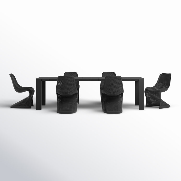 Farrah 118.1'' Rectangular 6 - Person Outdoor Dining Set