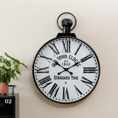 Très grande horloge murale 28,94 po