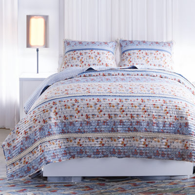  Purple Microfiber 2 Piece Quilt Set