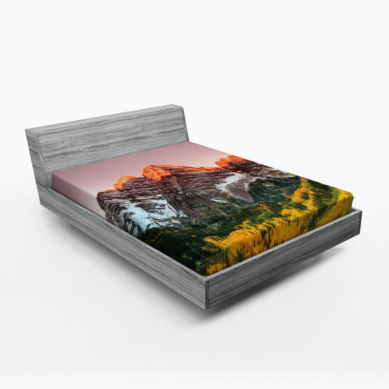 Mountain Microfiber Fitted Sheet, Full Fitted Sheet