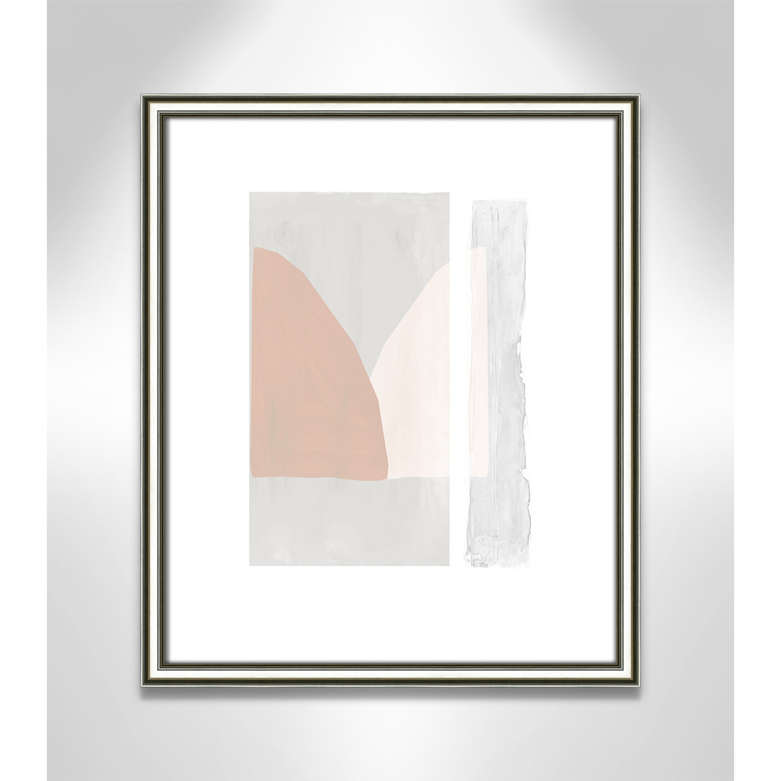Soft and Light - Painting Print, Silver Framed Paper, 19" H x 16" W x 0.88" D