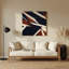«Geometric Abstraction 62», art mural gris en métal-1660390756