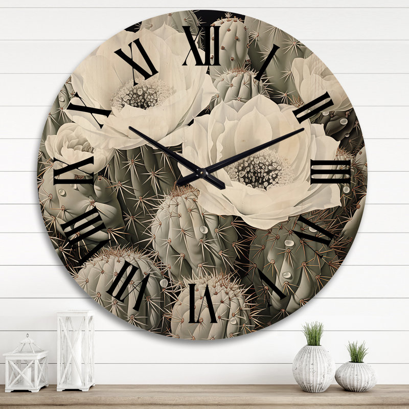 Horloge murale en bois massif Weikert, Très grand