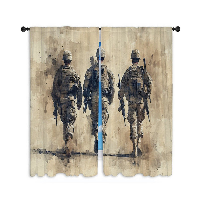 Paire de rideaux obscurcissant en polyester Eftica, L 56 po x L 80 po