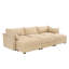 Canapé 3 places avec 3 repose-pieds, canapé-lit de cinéma maison 3 places large et profond pour le salon, canapé modulaire modulaire avec tiroir coulissant de rangement sous chaque siège, chenille-286388762