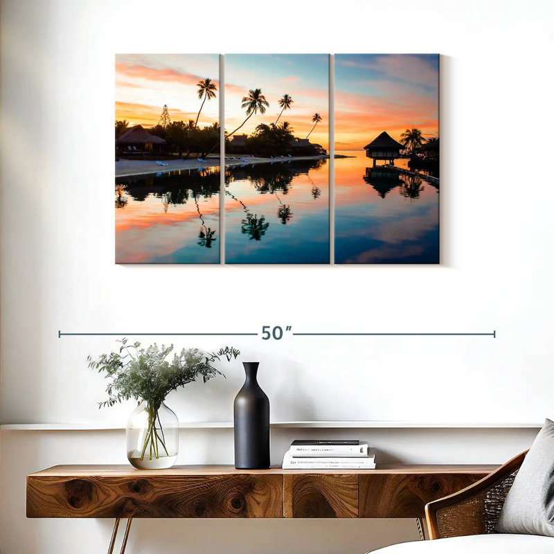 Kavia Palm Beach Reflection, 24" H x 38" W
