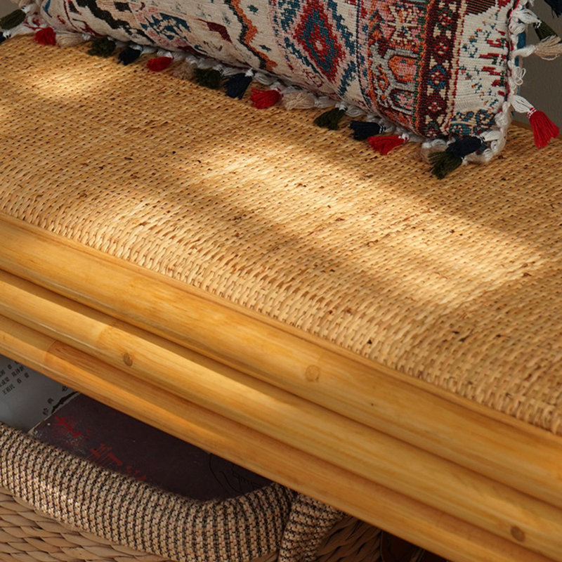 31.5in Rattan Weaving Shoe Bench