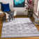 Tapis gris à motif géométrique Roundhay