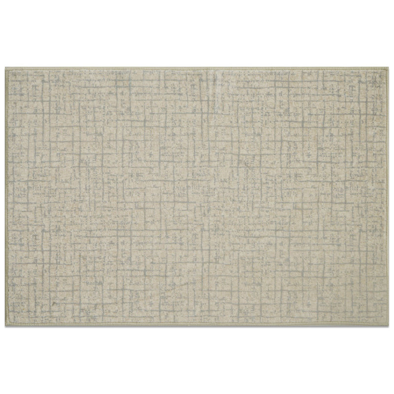 700G Woven - Like Light - Grid Americancozy Carpet, Rectangle 6' x 9'
