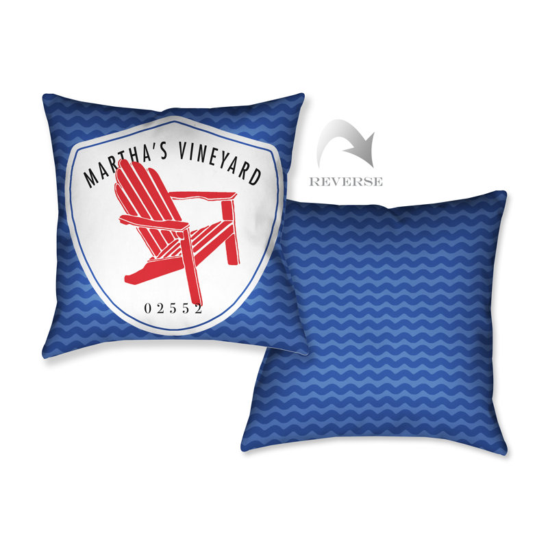 Martha's Vineyard Reversible Throw Pillow