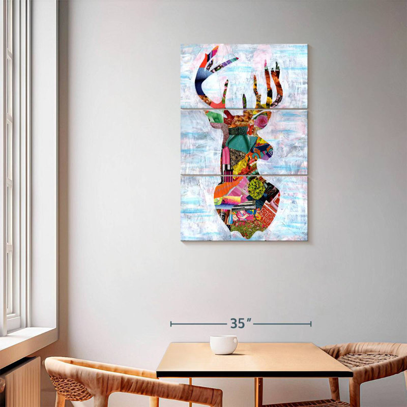 Abstract Deer, 57" H x 36" W