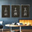 Crystal Barware I - Ensemble de 3 cadres flottants sur toile-97754324-97754321
