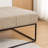 Cattibrie Leather Upholstered Square Ottoman-1863847707
