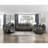 Plush  Design  Power Reclining Sofa  Microfiber Upholstery USB Port Solid Wood Frame Furniture 1Pc-1691504847