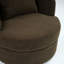 Fauteuil demi-tonneau pivotant super doux avec coussin 33 po Nahjee Lyquinn-1107536402