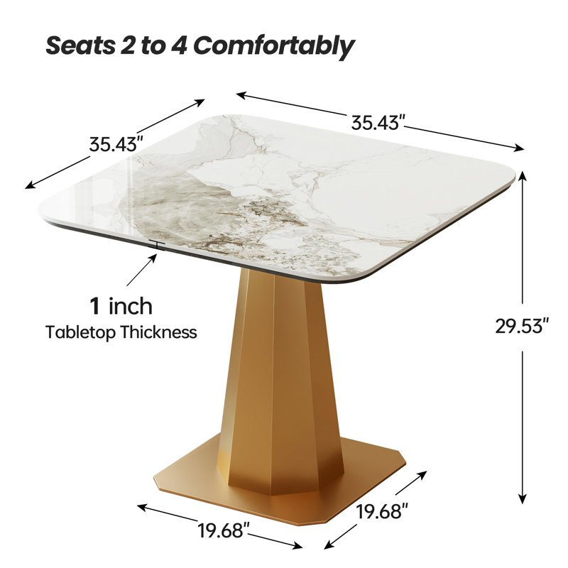 Table de salle à manger 35,43 po