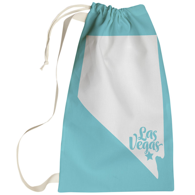 Sac à linge las vegas nevada, Grand (H 36 po x l 28 po), Bleu sarcelle