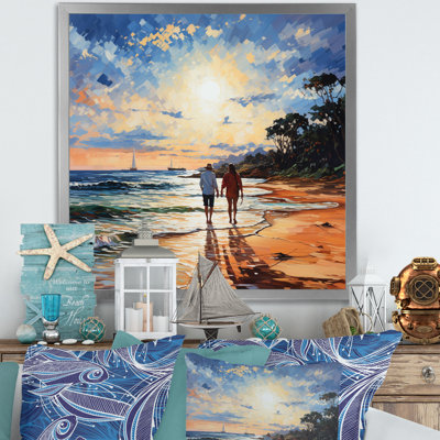 " Beach Photo Seaside Stroll II "