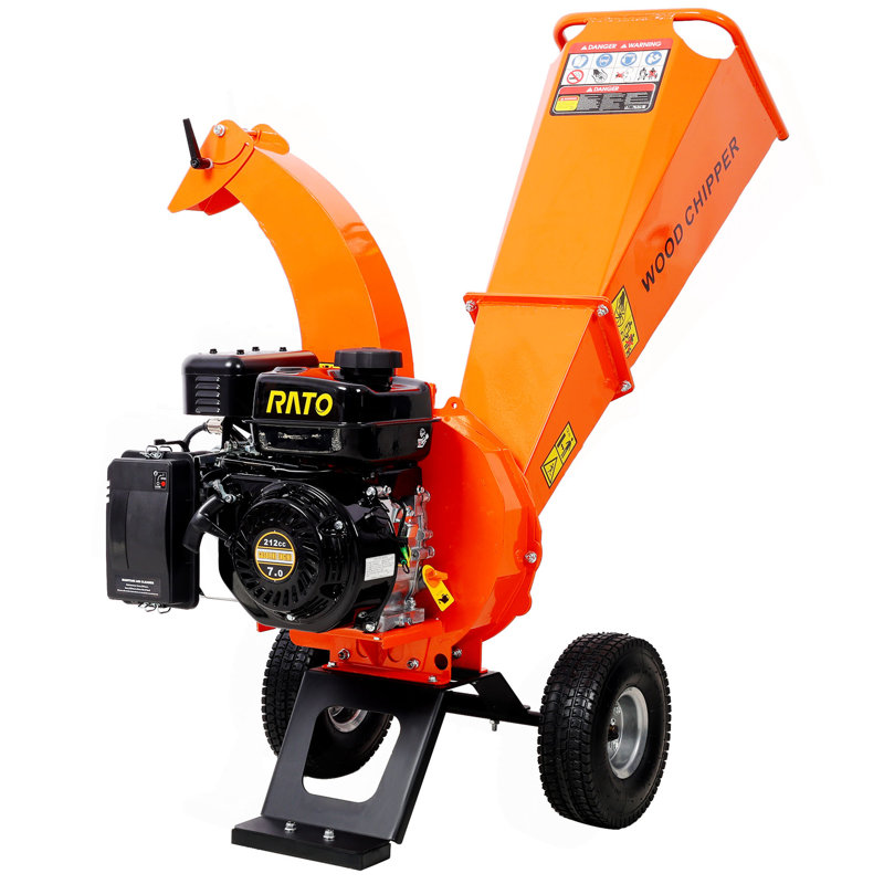 Déchiqueteuse à déchiqueteuse de broyeur à bois robuste de 7 HP 212Cc, capacité maximale de 3 pouces alimentée au gaz, moteur certifié EPA