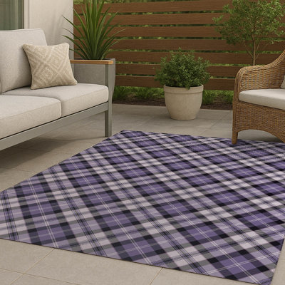 Anthony Plaid Non-Slip Outdoor Rug