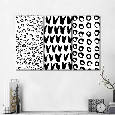 «Bold Scribbles Abstract I», reproduction sur toile