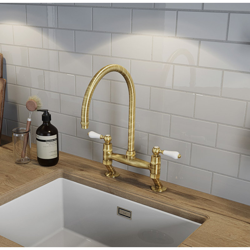 Abode Designs Ludlow Kitchen Faucet, Antique Brass