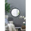 Cadre de miroir antique rose sculpté à la main, grand miroir mural arqué pour le salon, la salle de bain et le vestibule-205957637