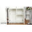L-Shaped Nail Salon Desk with Wirst Cushion and LED Lights, Tempered Glass Desktop Professional Manicure Table-1241745784